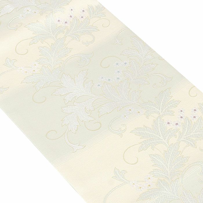 小紋紬色無地御召などのお着物にすぐ使えるお仕立て上がり九寸名古屋帯。春秋冬袷単衣の時期のお着物のお締めいただけます。