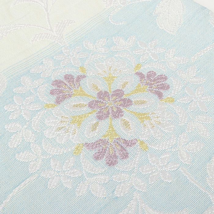 小紋紬色無地御召などのお着物にすぐ使えるお仕立て上がり九寸名古屋帯。春秋冬袷単衣の時期のお着物のお締めいただけます。