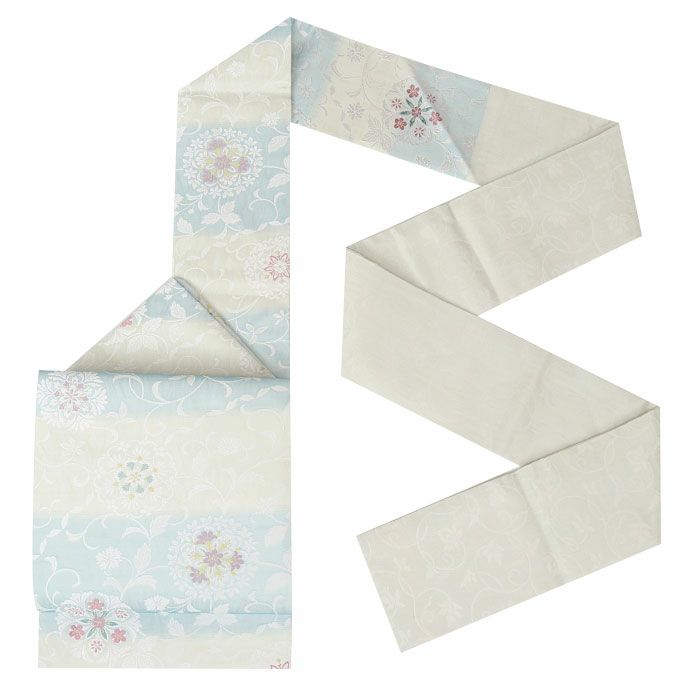 小紋紬色無地御召などのお着物にすぐ使えるお仕立て上がり九寸名古屋帯。春秋冬袷単衣の時期のお着物のお締めいただけます。