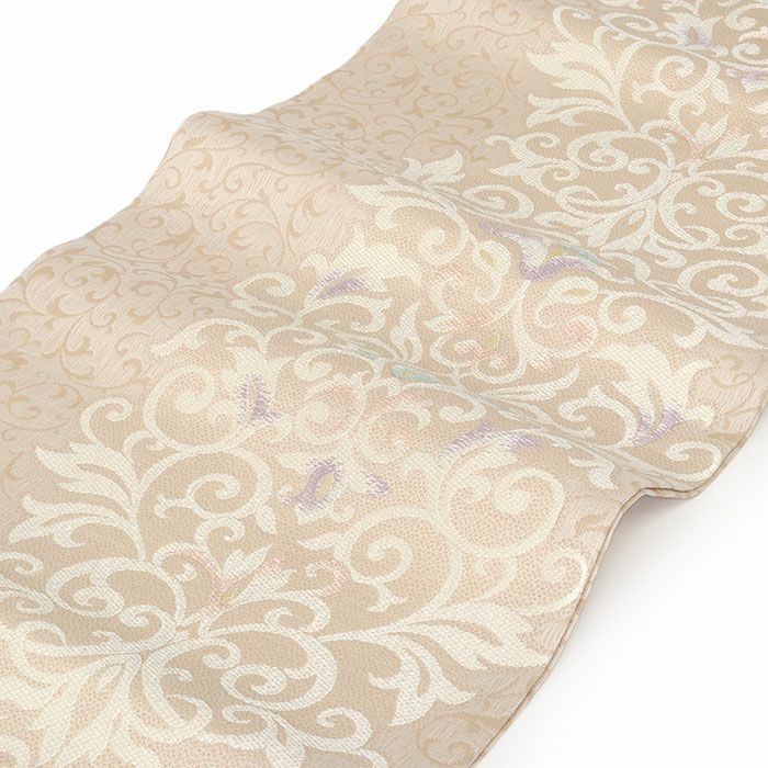 小紋紬色無地御召などのお着物にすぐ使えるお仕立て上がり九寸名古屋帯。春秋冬袷単衣の時期のお着物のお締めいただけます。