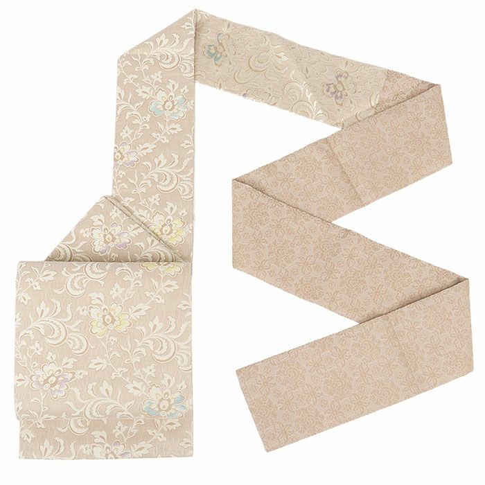 小紋紬色無地御召などのお着物にすぐ使えるお仕立て上がり九寸名古屋帯。春秋冬袷単衣の時期のお着物のお締めいただけます。