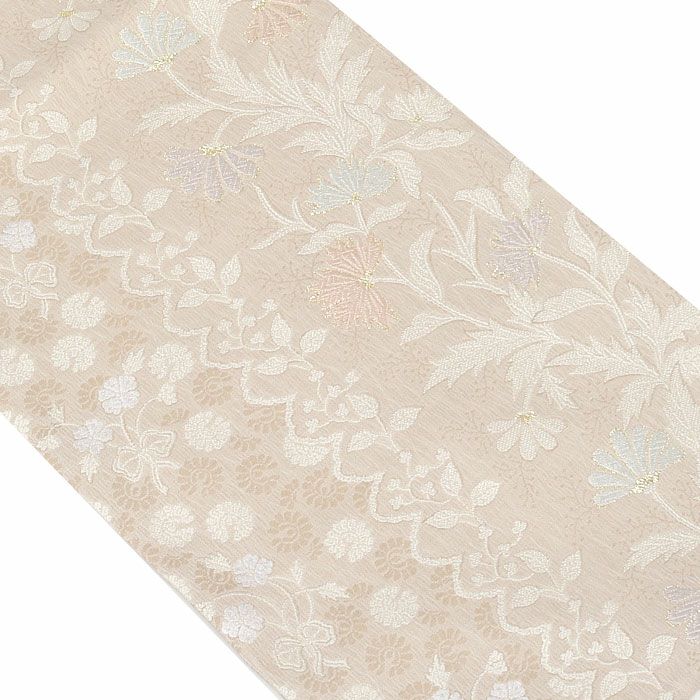 小紋紬色無地御召などのお着物にすぐ使えるお仕立て上がり九寸名古屋帯。春秋冬袷単衣の時期のお着物のお締めいただけます。