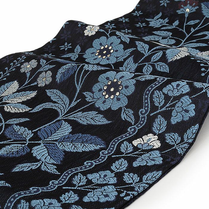 小紋紬色無地御召などのお着物にすぐ使えるお仕立て上がり九寸名古屋帯。春秋冬袷単衣の時期のお着物のお締めいただけます。