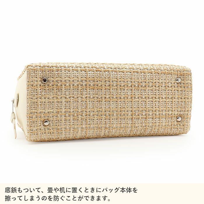 利休バッグバッグ普段着用カジュアル用レディースアイボリーブラック黒ベージュブラウン焦げ茶全4色日本製お茶席茶会利休色無地礼装小紋小紋御召紬ボストン夏バックナチュラルカラーメッシュ夏のお出掛け上品カジュアル