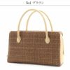 利休バッグバッグ普段着用カジュアル用レディースアイボリーブラック黒ベージュブラウン焦げ茶全4色日本製お茶席茶会利休色無地礼装小紋小紋御召紬ボストン夏バックナチュラルカラーメッシュ夏のお出掛け上品カジュアル