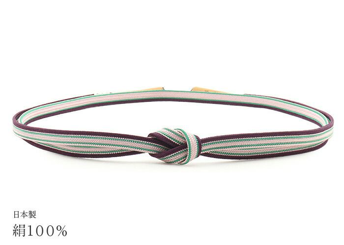 帯締め正絹五嶋紐平組青緑紫オレンジ焦げ茶黒6色展開日本製無形文化財江戸組紐小紋紬木綿着物街着きれいめカジュアル着物和装和服帯締帯〆組紐展覧会お稽古正絹帯締安いおしゃれおとなカラー