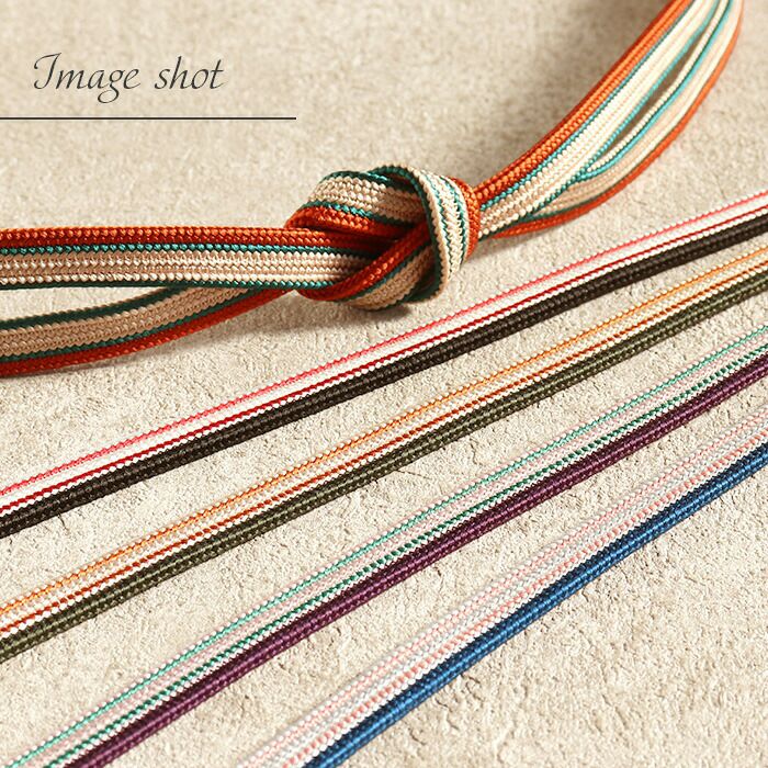 帯締め正絹五嶋紐平組青緑紫オレンジ焦げ茶黒6色展開日本製無形文化財江戸組紐小紋紬木綿着物街着きれいめカジュアル着物和装和服帯締帯〆組紐展覧会お稽古正絹帯締安いおしゃれおとなカラー