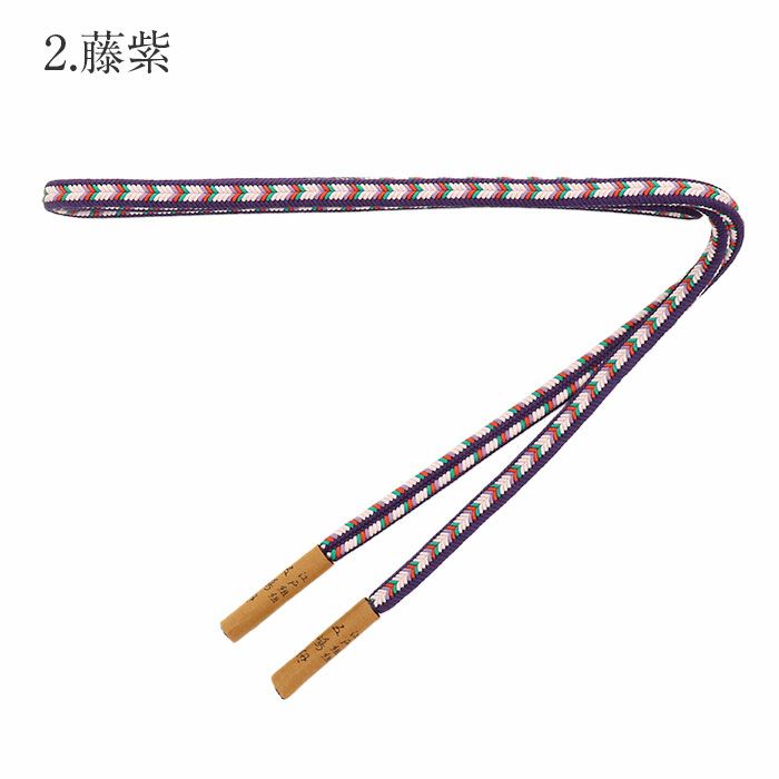 帯締め正絹五嶋紐黒白紫ピンク2色展開日本製無形文化財江戸組紐小紋紬木綿着物街着きれいめカジュアル着物和装和服帯締帯〆組紐展覧会お稽古正絹帯締安いおしゃれ矢絣リバーシブル多色使い