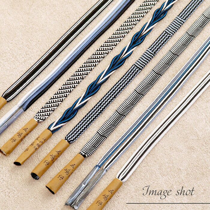 帯締め正絹五嶋紐黒白青シルバー水色8type展開日本製無形文化財江戸組紐小紋紬木綿着物街着きれいめカジュアル着物和装和服帯締帯〆組紐展覧会お稽古正絹帯締安いおしゃれモノトーン縞市松ドット格子