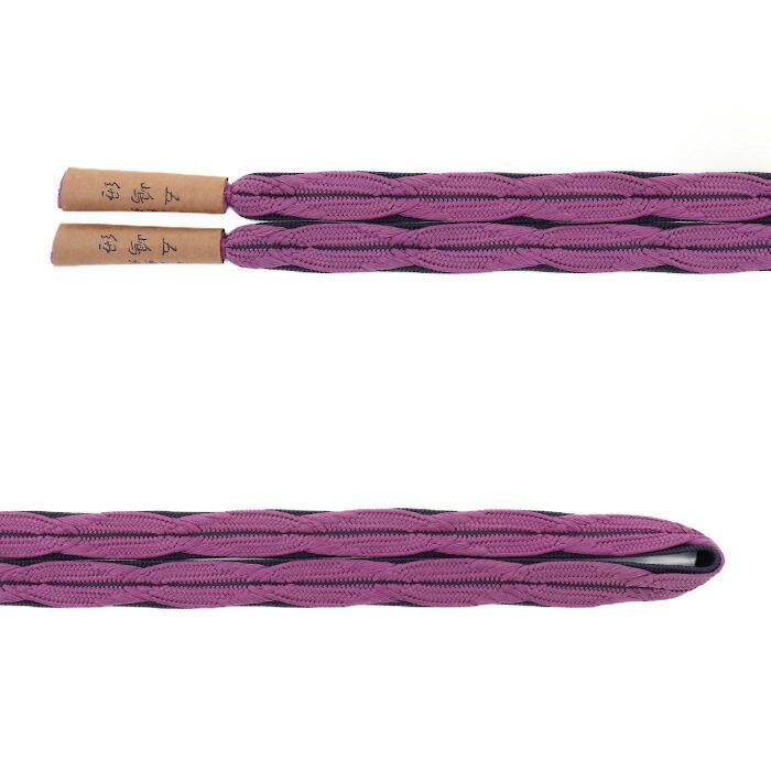 帯締め正絹五嶋紐平組紫黒日本製無形文化財江戸組紐小紋紬木綿着物街着カジュアル着物和装和服帯締帯〆組紐展覧会お稽古正絹帯締安いおしゃれ単品