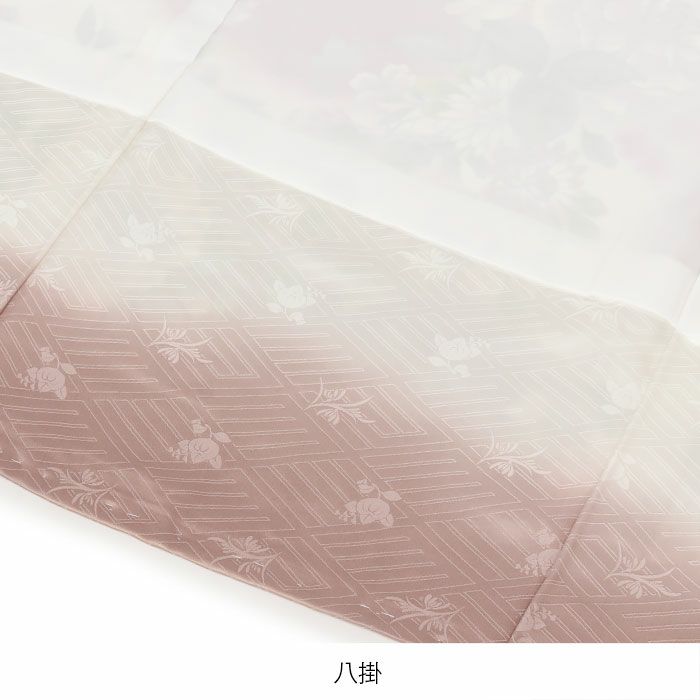 お宮参り着物女の子絹正絹掛け着産着モダン白灰桃ピンクグレー牡丹百合万寿菊八重桜鞠鈴吉祥花吉祥紋友禅経済産業大臣指定伝統的工芸品ラメ糸刺繍金銀彩箔使い新品日本製販売購入きもの祝い着のしめ初着祝着一つ身服装赤ちゃんベビー