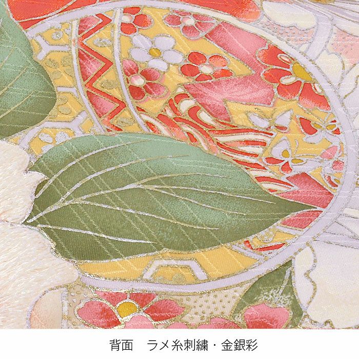 お宮参り着物女の子絹正絹掛け着産着モダン薄ピンク桃くすみ牡丹百合万寿菊八重桜鞠鈴吉祥花吉祥紋友禅経済産業大臣指定伝統的工芸品ラメ糸刺繍金銀彩箔使い新品日本製販売購入きもの祝い着のしめ初着祝着一つ身服装赤ちゃんベビー