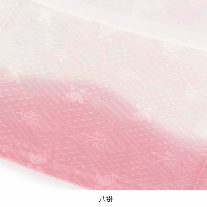 お宮参り着物女の子絹正絹掛け着産着モダン薄ピンク桃くすみ牡丹百合万寿菊八重桜鞠鈴吉祥花吉祥紋友禅経済産業大臣指定伝統的工芸品ラメ糸刺繍金銀彩箔使い新品日本製販売購入きもの祝い着のしめ初着祝着一つ身服装赤ちゃんベビー