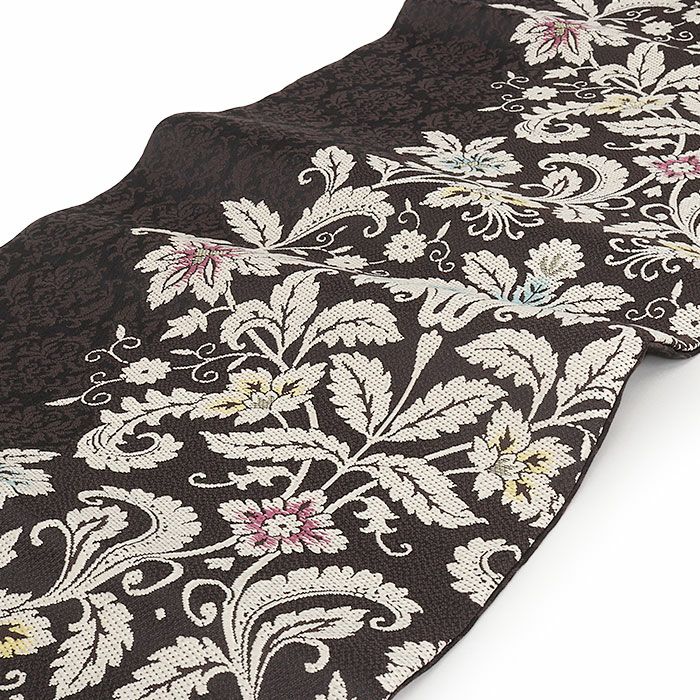 小紋紬色無地御召などのお着物にすぐ使えるお仕立て上がり九寸名古屋帯。春秋冬袷単衣の時期のお着物のお締めいただけます。