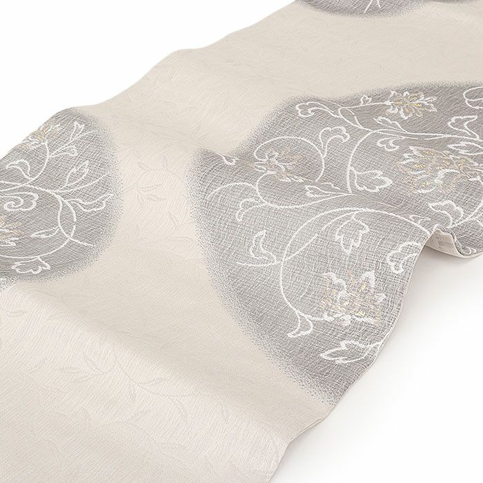 小紋紬色無地御召などのお着物にすぐ使えるお仕立て上がり九寸名古屋帯。春秋冬袷単衣の時期のお着物のお締めいただけます。