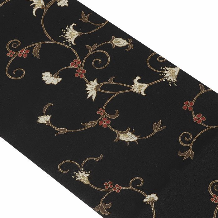 小紋紬色無地御召などのお着物にすぐ使えるお仕立て上がり九寸名古屋帯。春秋冬袷単衣の時期のお着物のお締めいただけます。