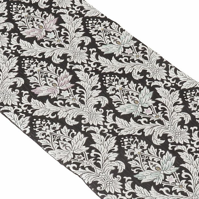 小紋紬色無地御召などのお着物にすぐ使えるお仕立て上がり九寸名古屋帯。春秋冬袷単衣の時期のお着物のお締めいただけます。