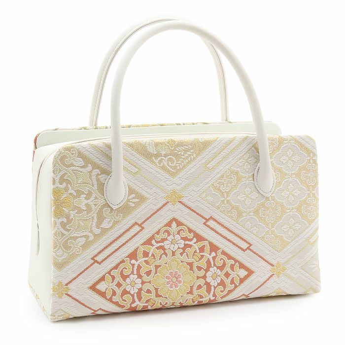 利休バッグ留袖用訪問着用白金赤紫菱花菱花紋正絹帯地日本製黒留袖色留袖訪問着礼装用フォーマル色無地付け下げ結婚式お宮参り七五三和装バッグフォーマル着物和装御茶席華道茶道キレイめカジュアル