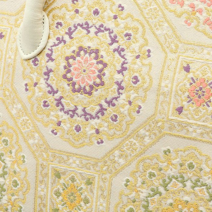 利休バッグ留袖用訪問着用白金赤緑蜀江紋花紋西陣織正絹帯地日本製黒留袖色留袖訪問着礼装用フォーマル色無地付け下げ結婚式お宮参り七五三和装バッグフォーマル着物和装御茶席華道茶道キレイめカジュアル