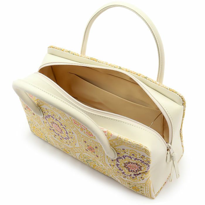 利休バッグ留袖用訪問着用白金赤緑蜀江紋花紋西陣織正絹帯地日本製黒留袖色留袖訪問着礼装用フォーマル色無地付け下げ結婚式お宮参り七五三和装バッグフォーマル着物和装御茶席華道茶道キレイめカジュアル