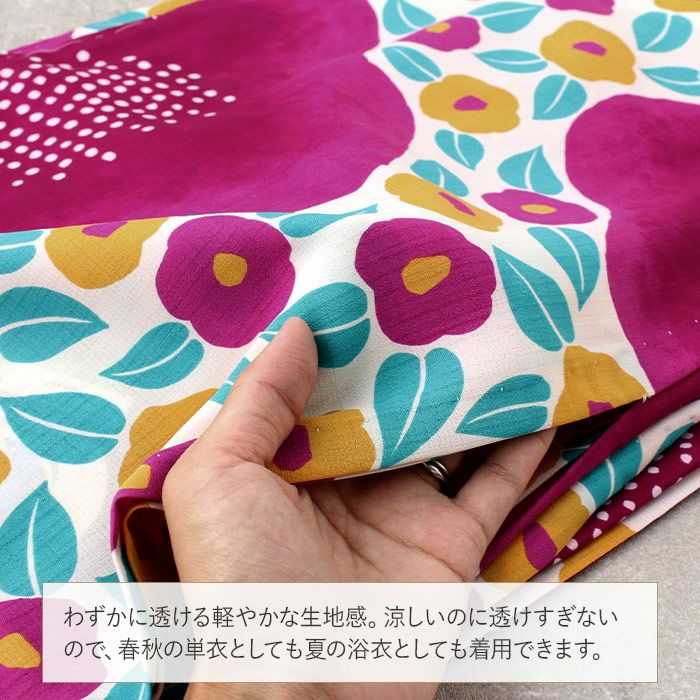浴衣 着物 洗える 単衣 セオアルファ 夏着物 裄丈68 薄物 セオα 日本製
