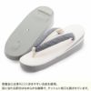 草履レディース普段用カジュアル草履Lサイズホワイトグレー白灰ドット合皮綿3枚芯日本製痛くない歩きやすい女性女性用ぞうり小紋紬色無地御召草履着物草履単品草履だけ
