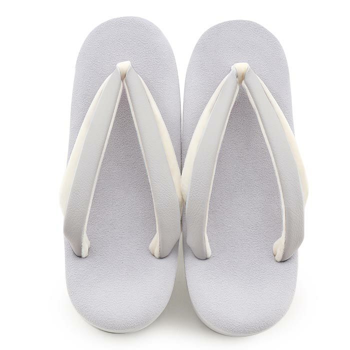 草履レディース普段用カジュアル草履フリーサイズライトグレーアイボリー薄青灰白ベロア合皮二石鼻緒2枚芯日本製幅広痛くない歩きやすい女性女性用ぞうり小紋紬色無地御召草履着物草履単品草履だけ大人かわいいフェミニン