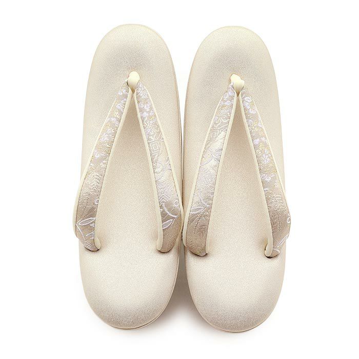 草履留袖用訪問着用レディース白梅謹製Lサイズシルバー銀笹蔓唐花織生地2の3枚芯日本製痛くない歩きやすい女性黒留袖色留袖礼装用フォーマル結婚式ぞうり草履着物草履単品草履だけ