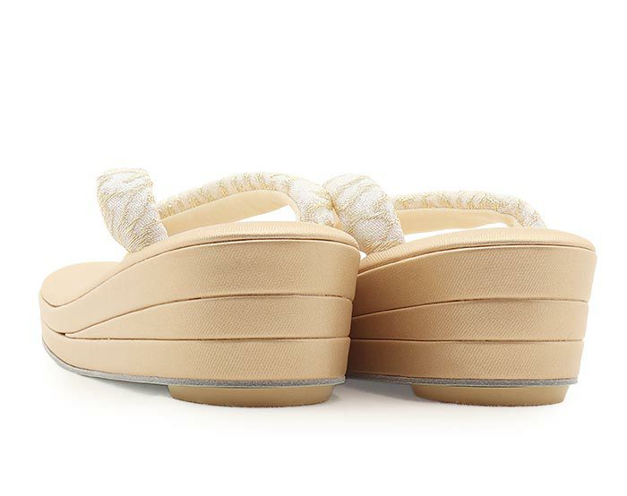 草履留袖用訪問着用レディース白梅謹製Mサイズゴールド金白ローブデコルテ調織生地2の3枚芯日本製痛くない歩きやすい女性黒留袖色留袖礼装用フォーマル結婚式ぞうり草履着物草履単品草履だけ