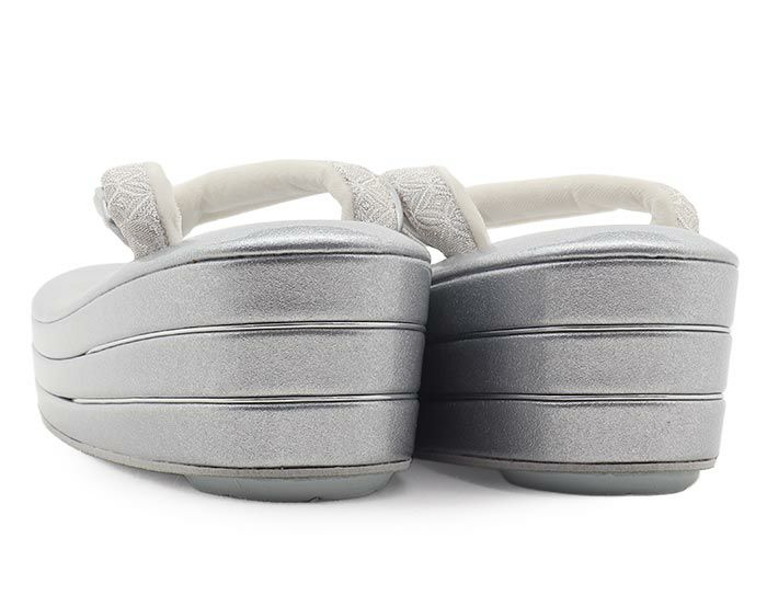 草履留袖用訪問着用レディース紗織沙織Mサイズシルバー菱合皮3枚芯かかと高め日本製痛くない歩きやすい女性黒留袖色留袖礼装用フォーマル結婚式ぞうり草履着物草履単品草履だけ