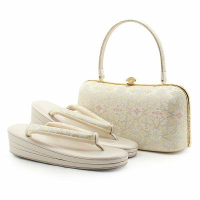 留袖用草履バッグセット 訪問着用 草履バッグ 紗織 沙織 LLサイズ