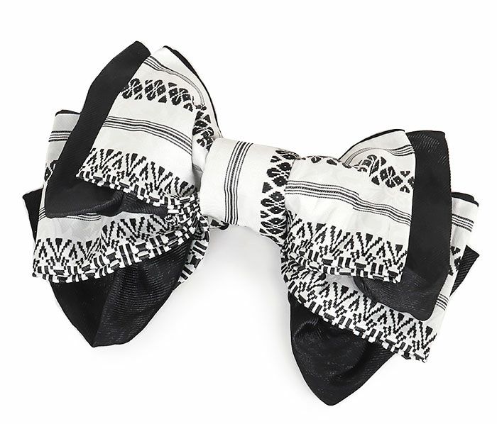 兵児帯大人普段着物ゆかた浴衣帯4色展開ブラックベージュ濃グレーホワイト黒濃茶白アールデコ献上日本製大人兵児帯おとなレディースリバーシブル両面長尺ポリエステル小杉織物大人の兵児帯10代20代30代40代50代モダン