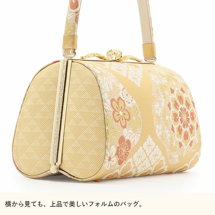 草履バッグセット留袖用訪問着用草履バッグ彩小径Mサイズゴールドシャンパンゴールド金立涌華紋正絹帯地3枚芯日本製痛くない黒留袖色留袖礼装用フォーマル結婚式ぞうり草履草履バック草履バックセット着物